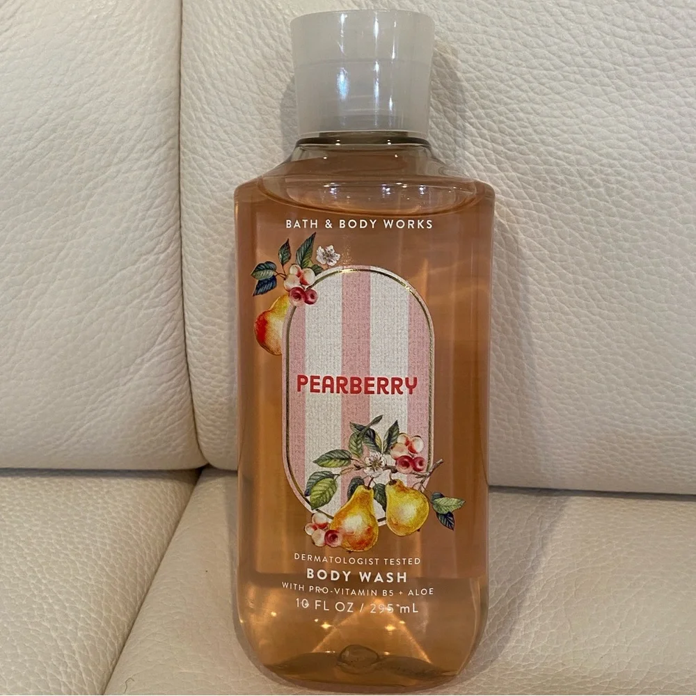 Bath & Body Works Pearberry Body Wash Set - Pink and Green